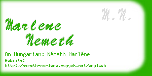 marlene nemeth business card